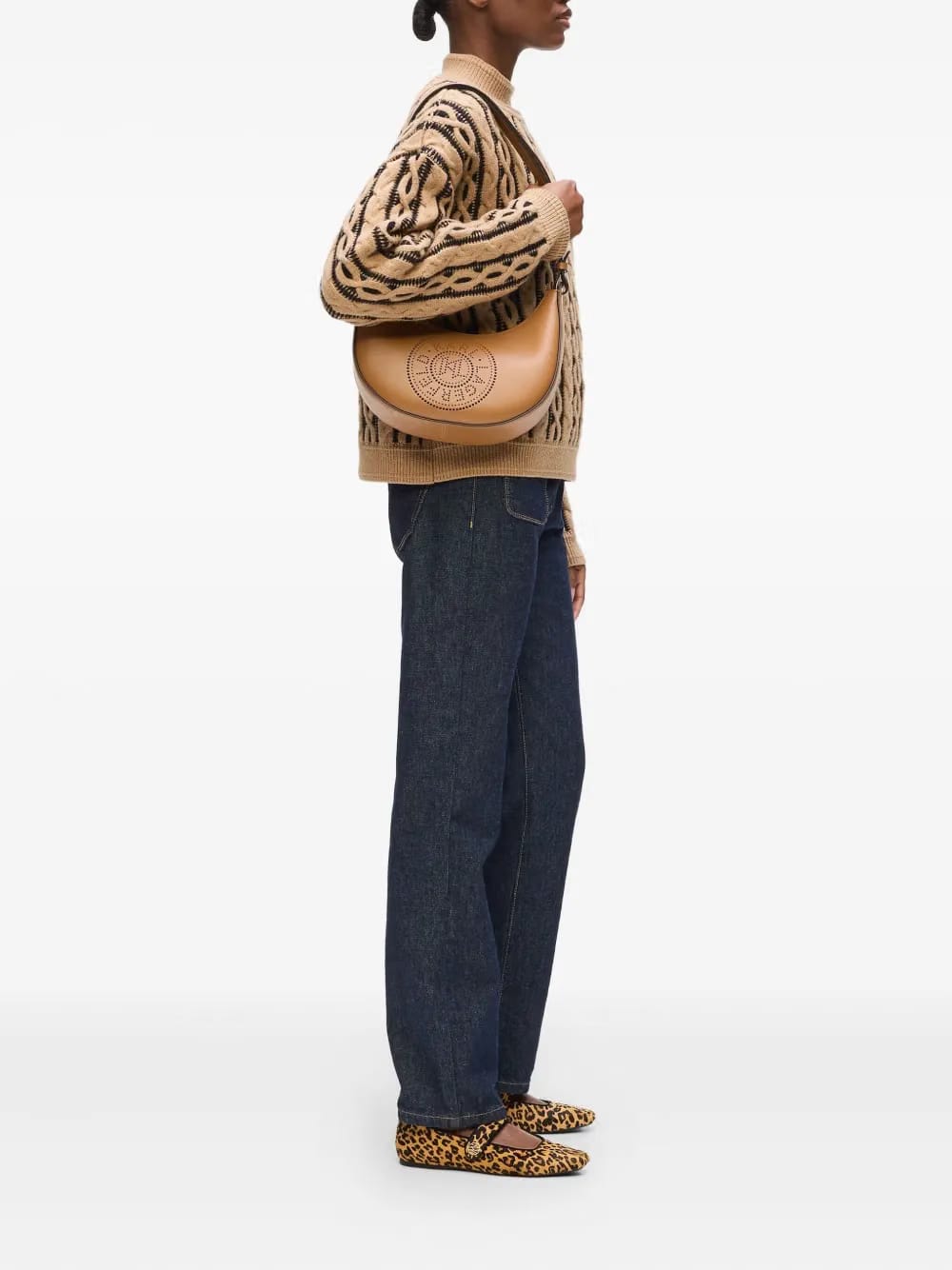 K/Circle moon shoulder bag