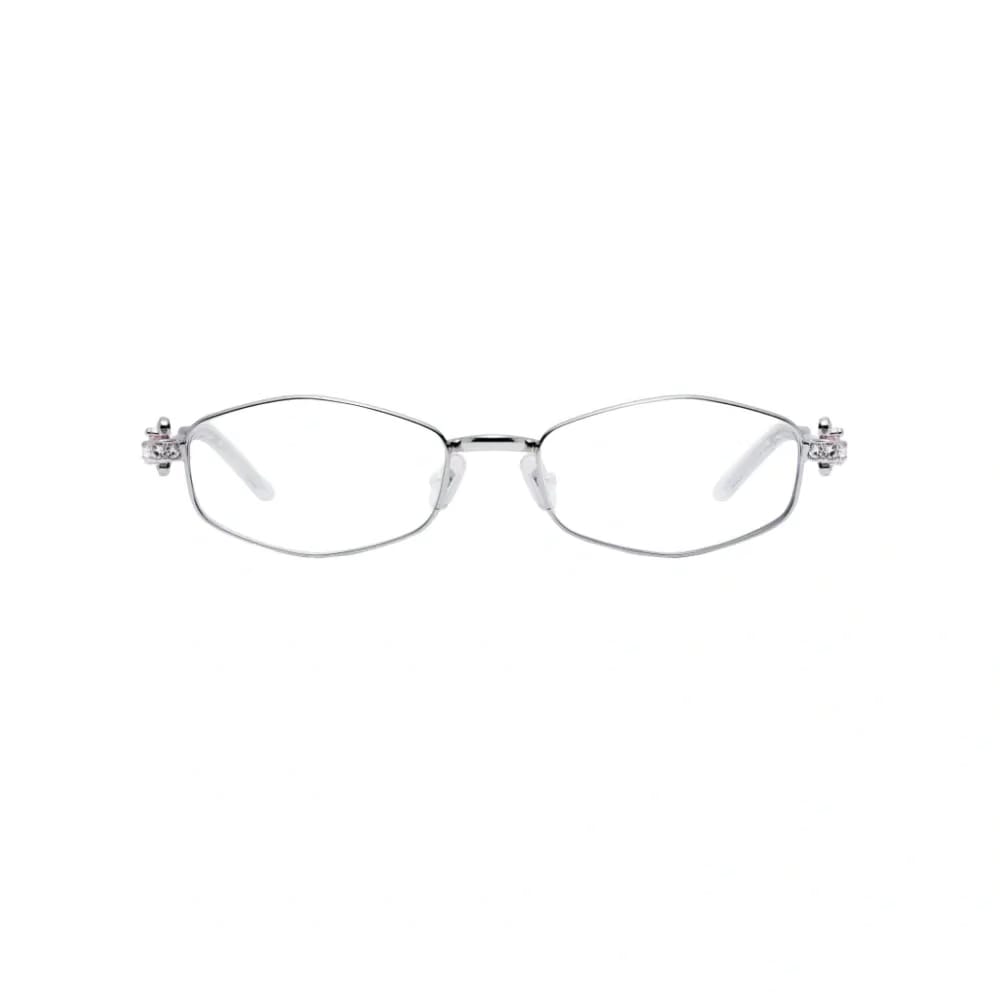 Gentle Monster Gleam 02 Oval Lenses | Silver Metal