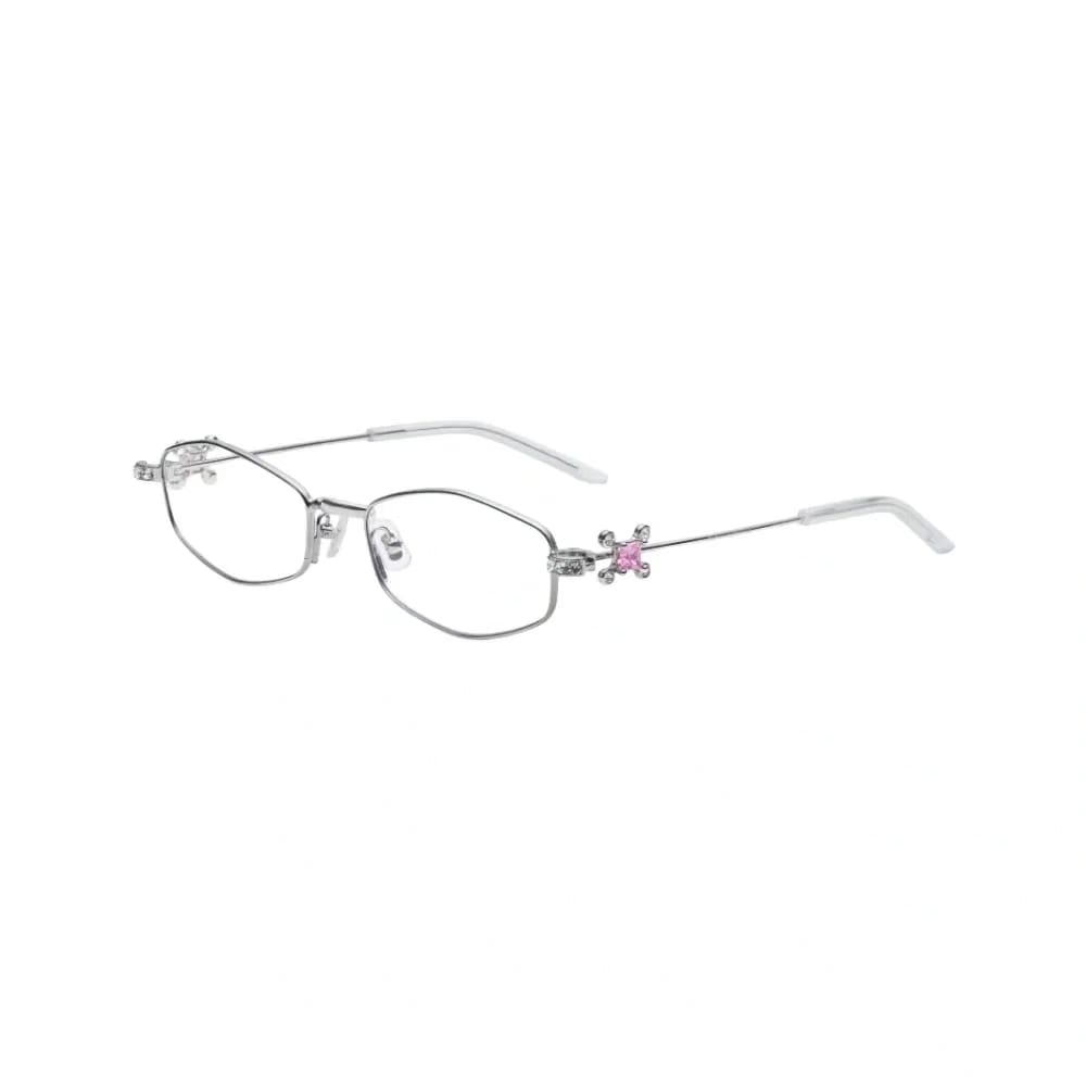 Gentle Monster Gleam 02 Oval Lenses | Silver Metal