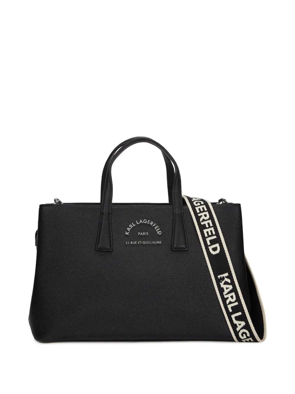 Rue St-Guillaume logo-plaque tote bag