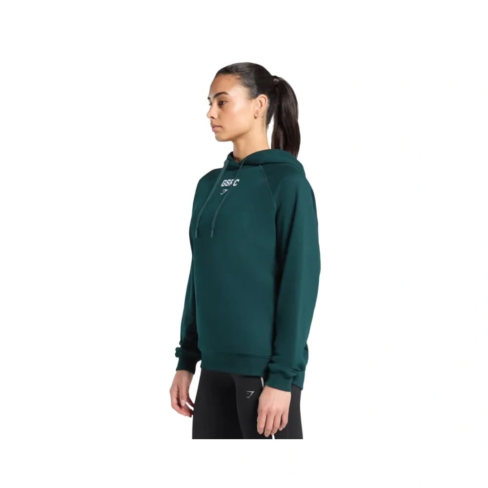 Gymshark Running Graphic Hoodie Strong Teal