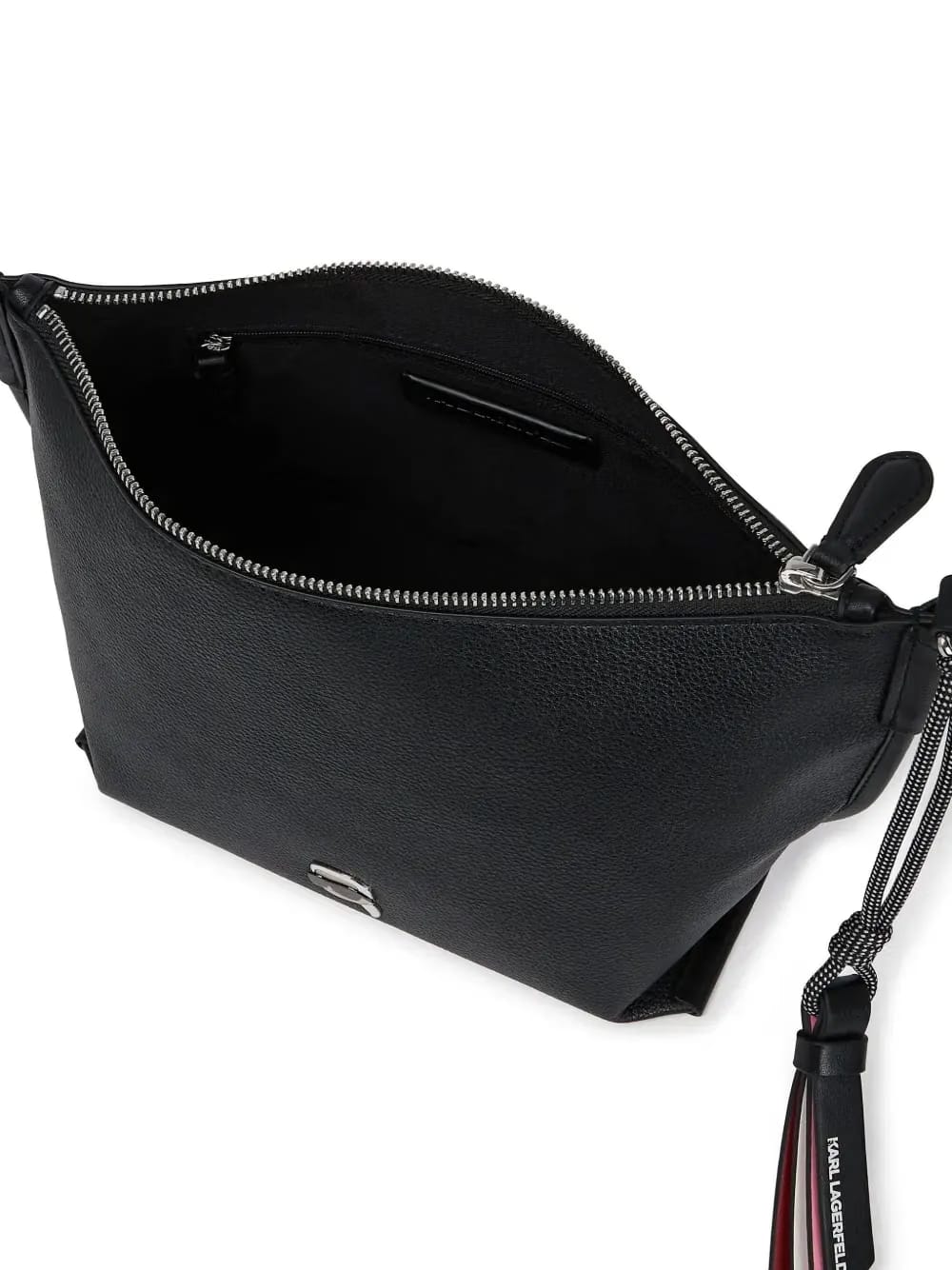 Ikon Pin textured leather crossbody bag