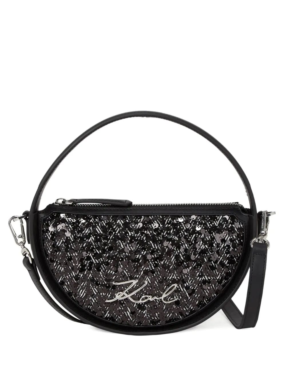 Signature Herrin sequinned crossbody bag
