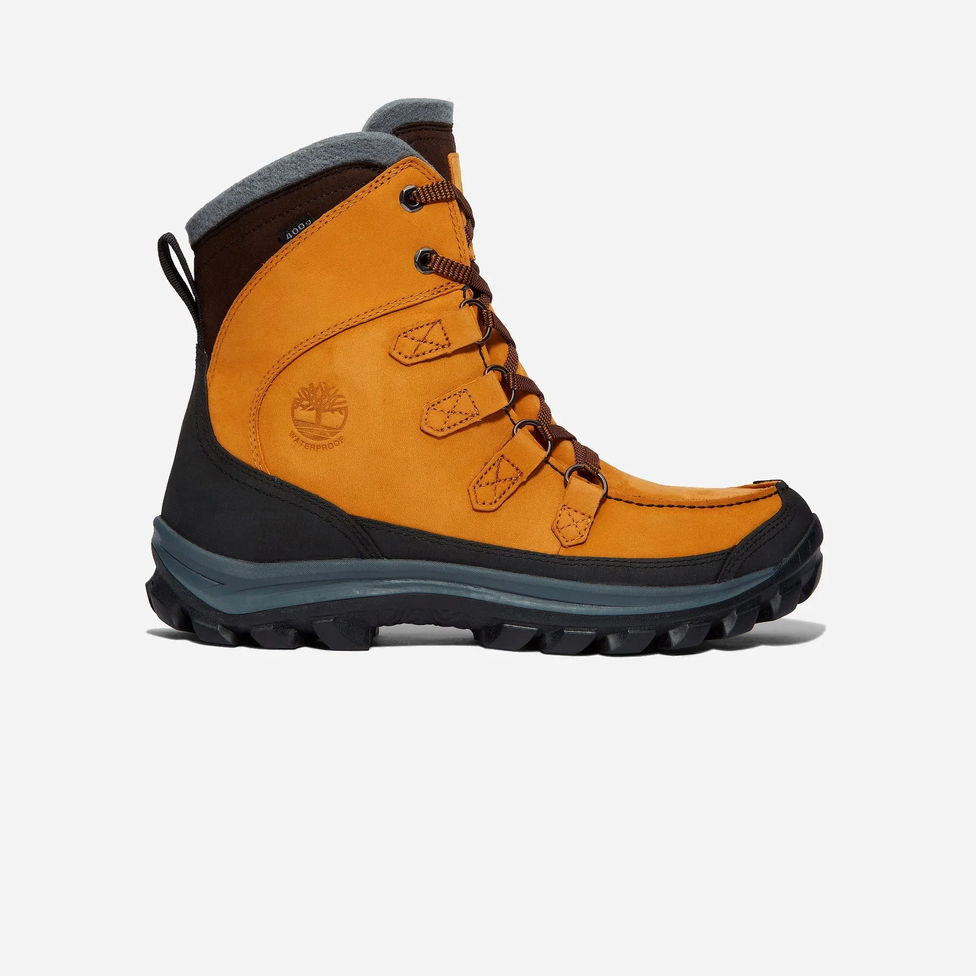 Timberland Mens Chillberg Waterproof Winter Boot Wheat Nubuck