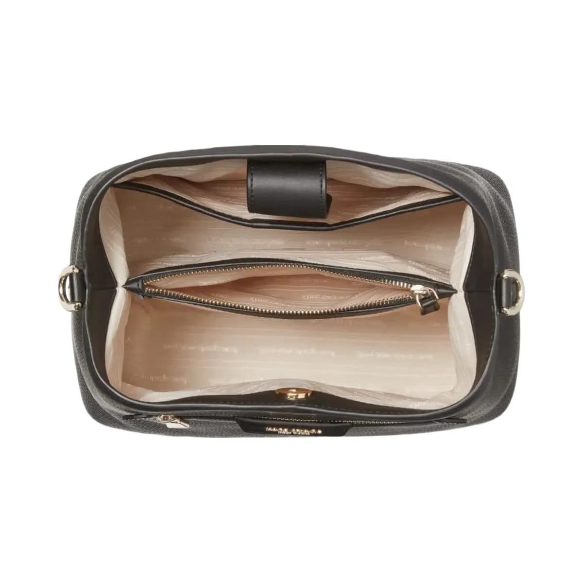 Kate Spade Hudson Pebbled Leather Shoulder Bag Black