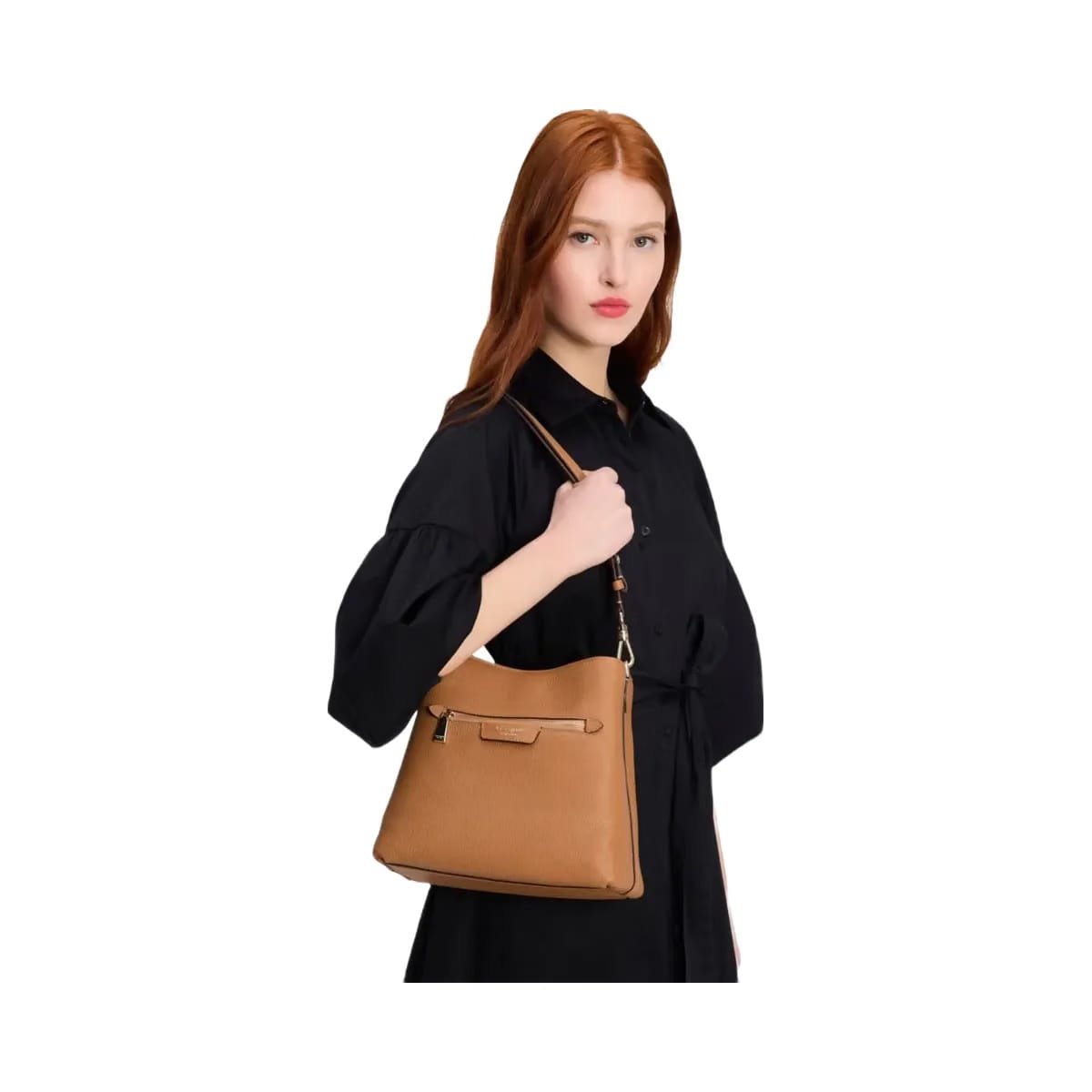 Kate Spade Hudson Pebbled Leather Shoulder Bag Bungalow