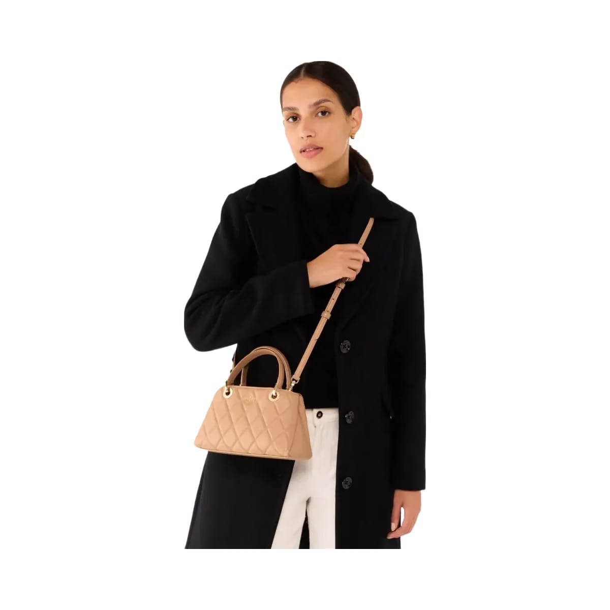 Kate Spade Carey Small Quilted Sullivan Satchel Tiramisu Mousse