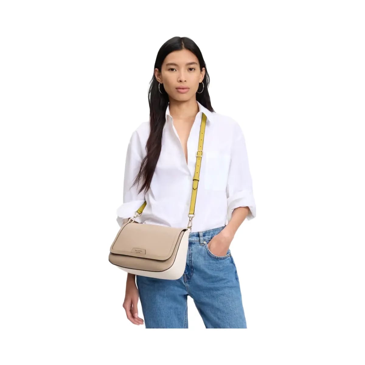 Kate Spade HUDSON convertible shoulder bag Timeless Taupe Multi