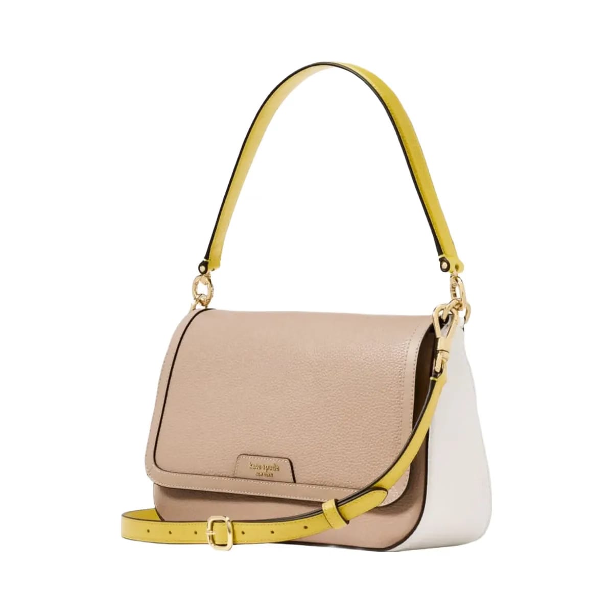 Kate Spade HUDSON convertible shoulder bag Timeless Taupe Multi