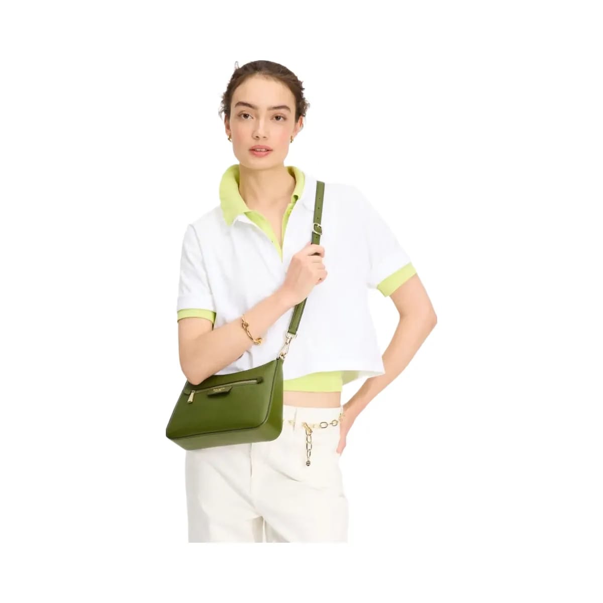 Kate Spade HUDSON convertible crossbody bag Jungle Vine