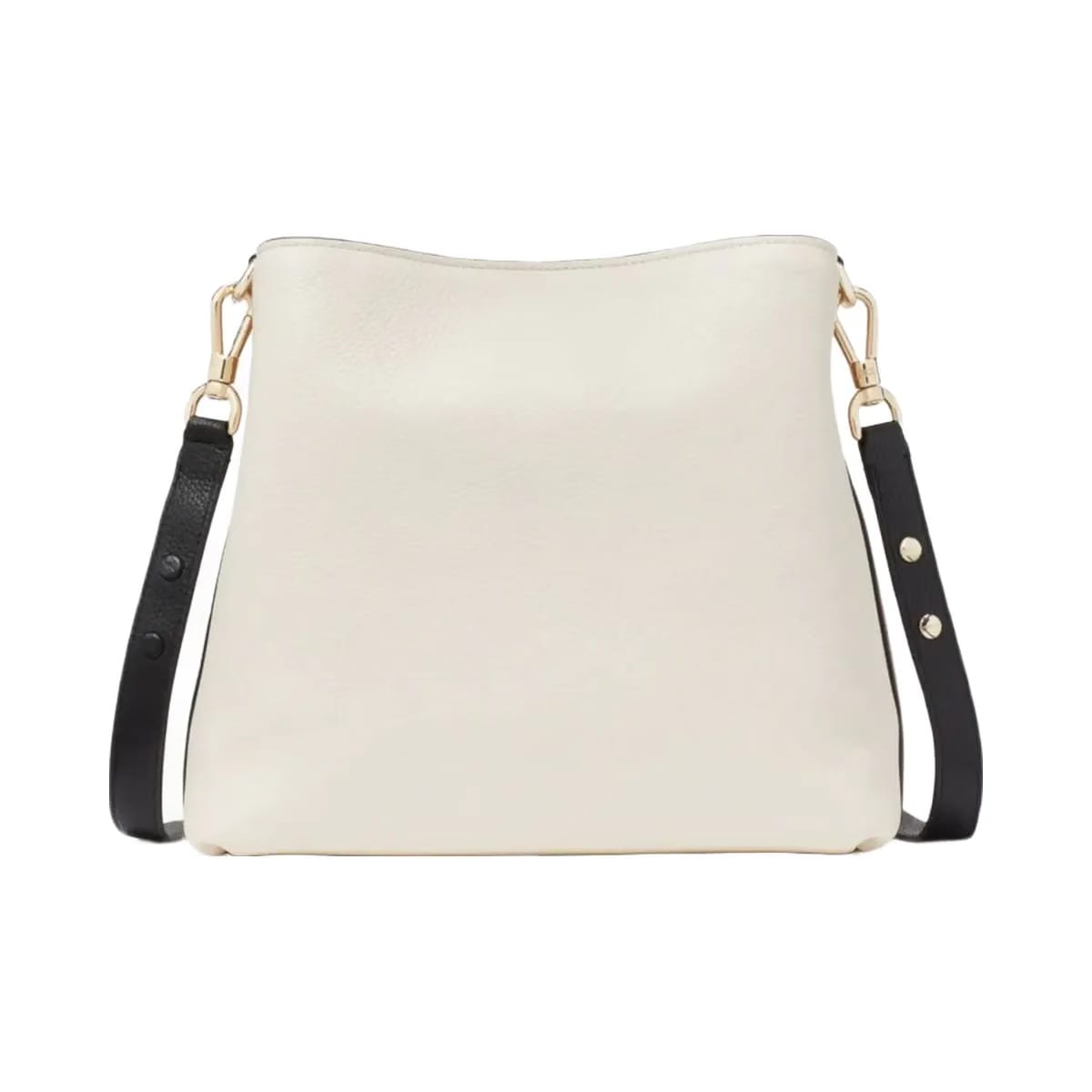 Kate Spade Hudson Colorblocked Pebbled Leather Shoulder Bag Parchment Multi