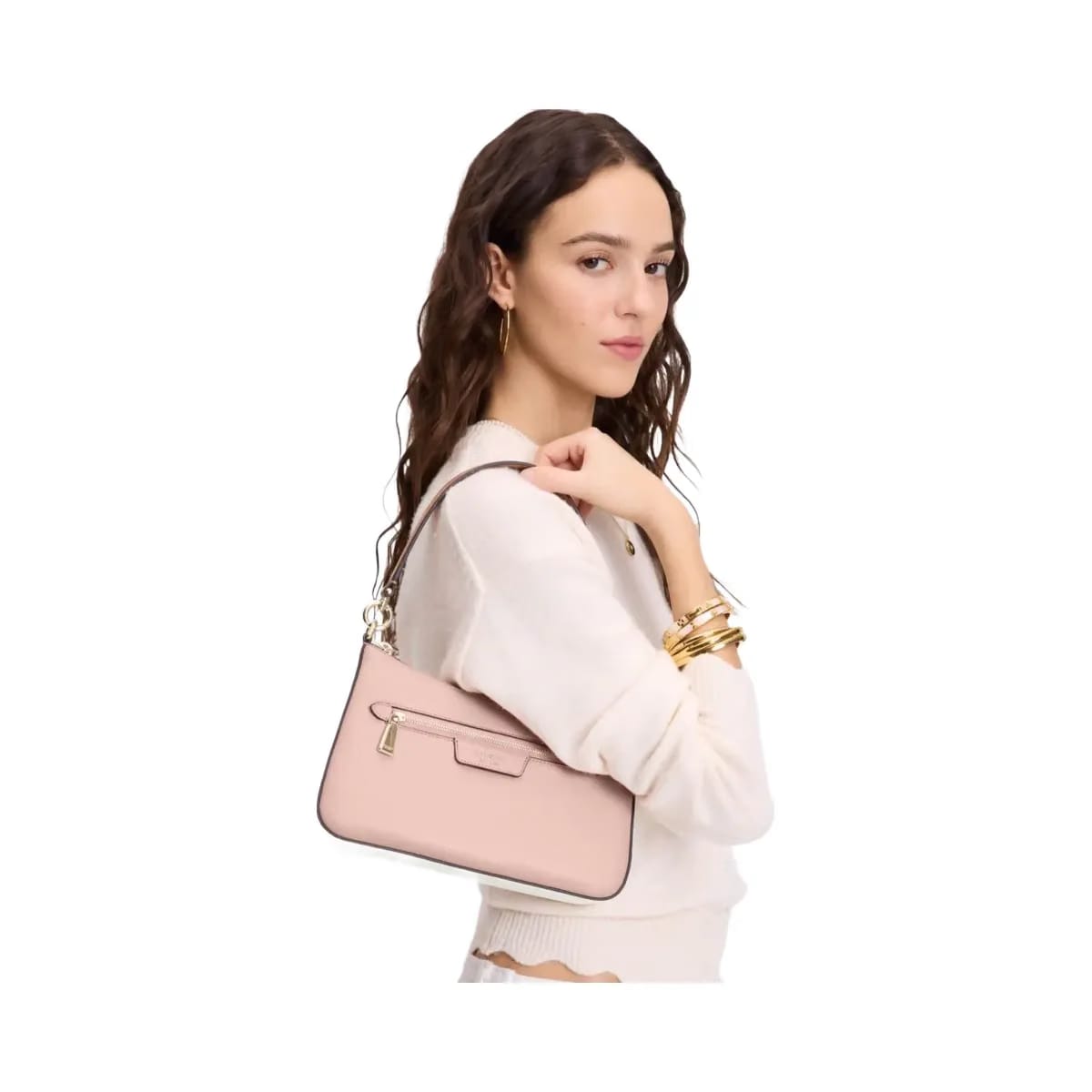 Kate Spade Hudson Colorblocked Convertible Crossbody Rose Smoke Multi