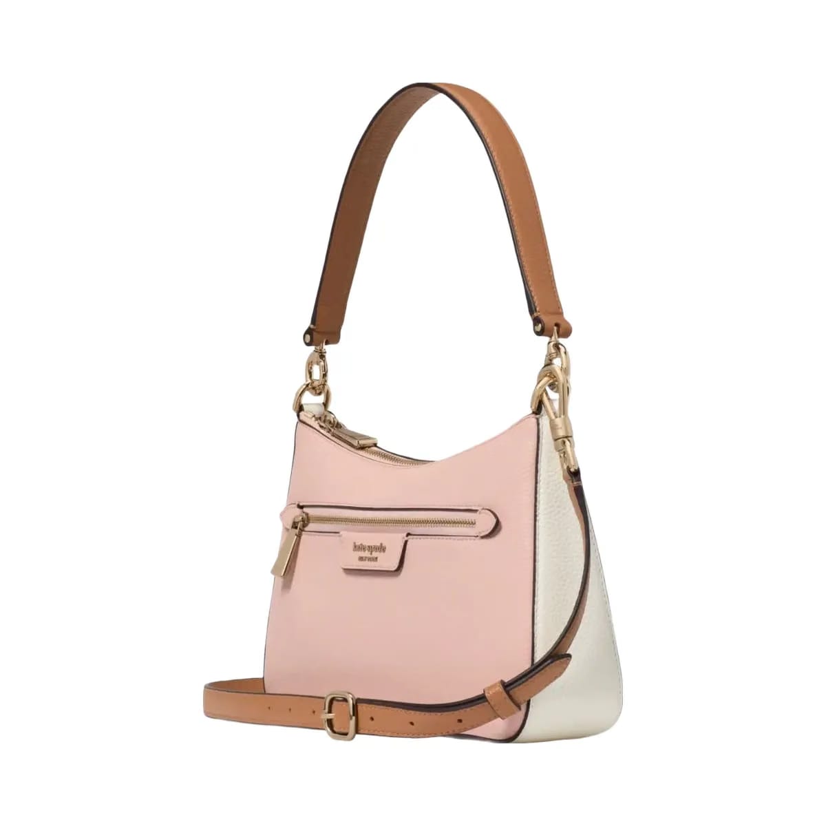 Kate Spade Hudson Colorblocked Convertible Crossbody Rose Smoke Multi
