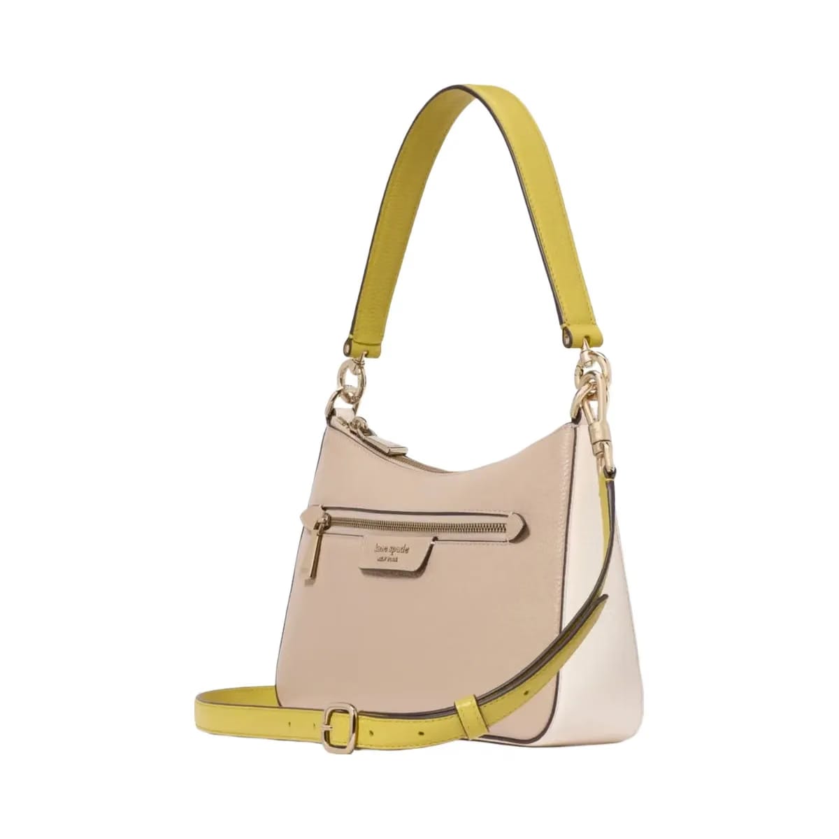 Kate Spade Hudson Colorblocked Convertible Crossbody Timeless Taupe Multi