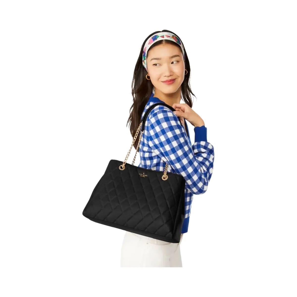 Kate Spade Carey Quilted Tote Black