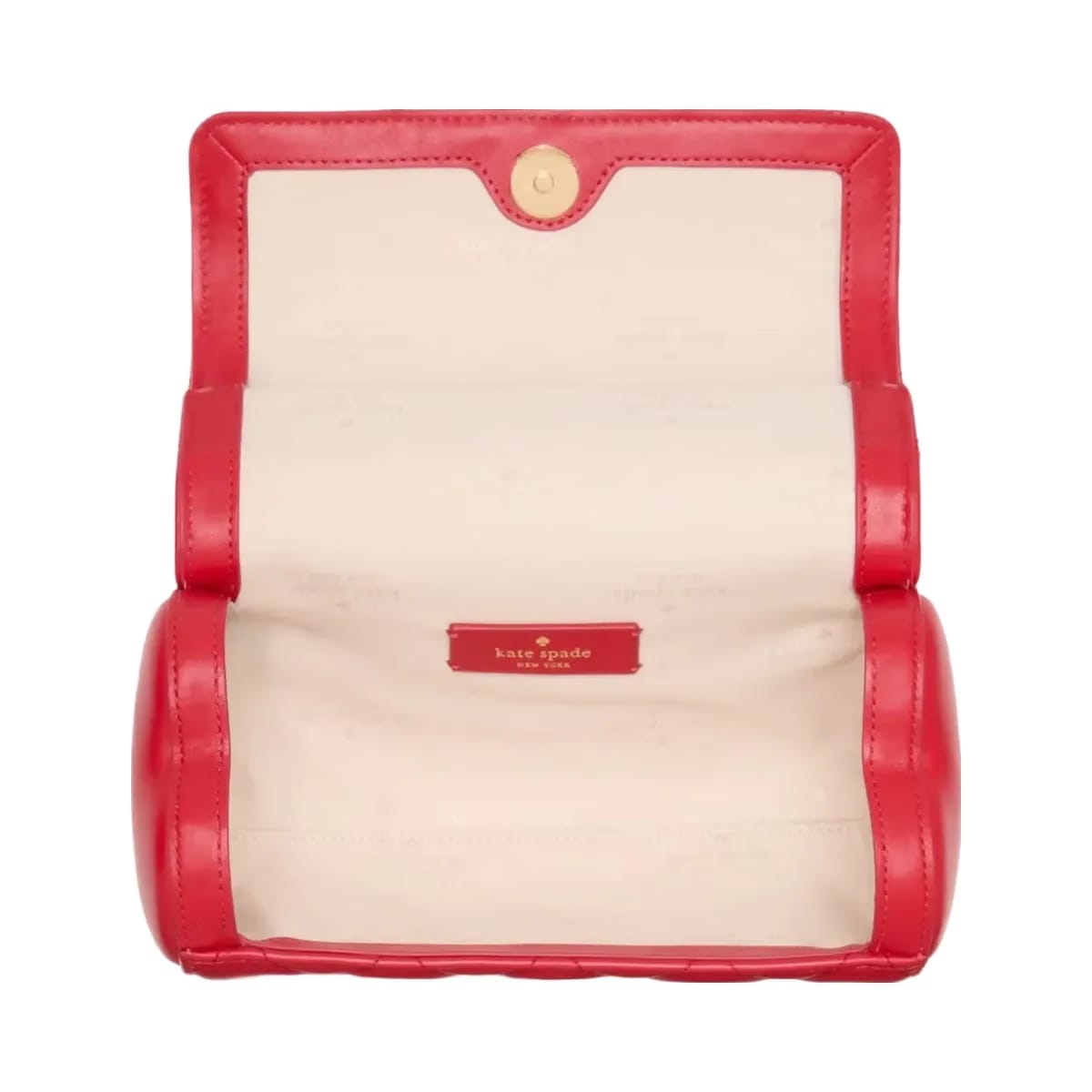 Kate Spade Heart Barrel Quilted Crossbody Ruby Red