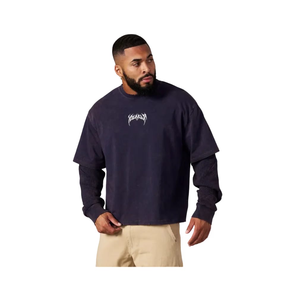 YoungLA Shadow Twofer Long Sleeves Purple Wash