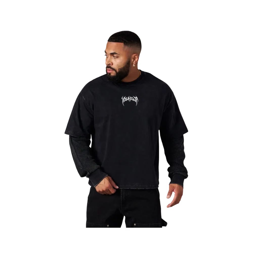 YoungLA Shadow Twofer Long Sleeves Black Wash