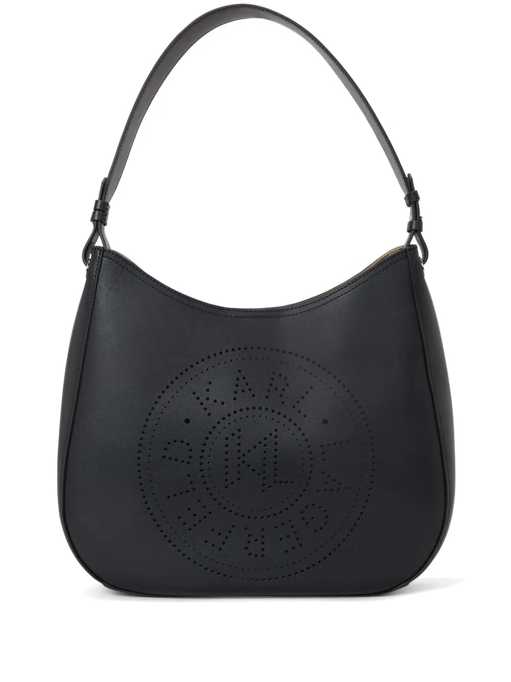 K/Circle perforated-design hobo bag