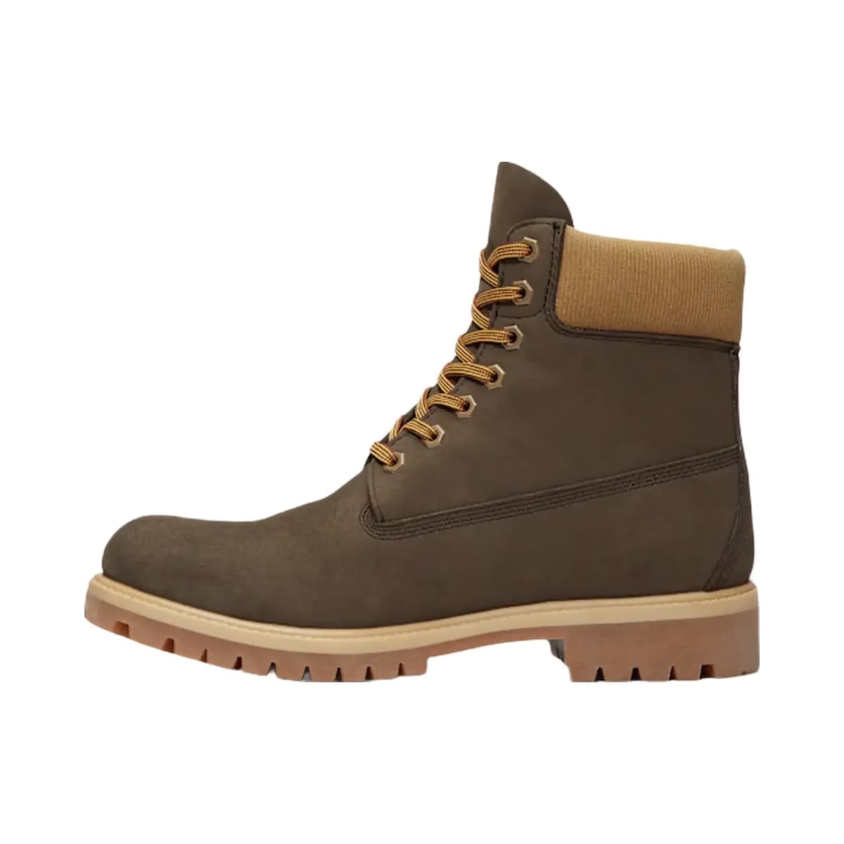 Timberland 6" Premium Waterproof Boot Dark Brown Olive Nubuck