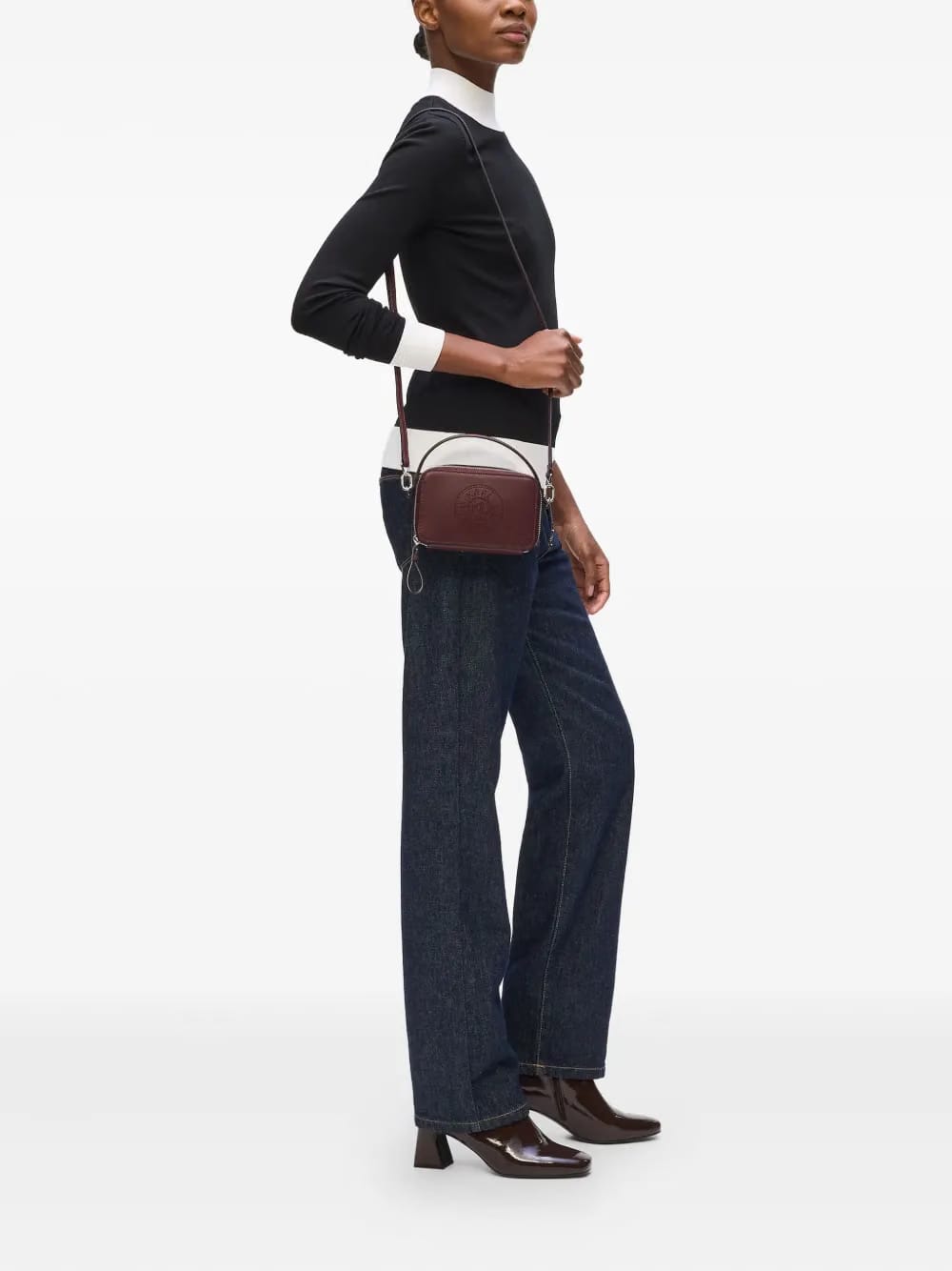 K/Circle top handle crossbody