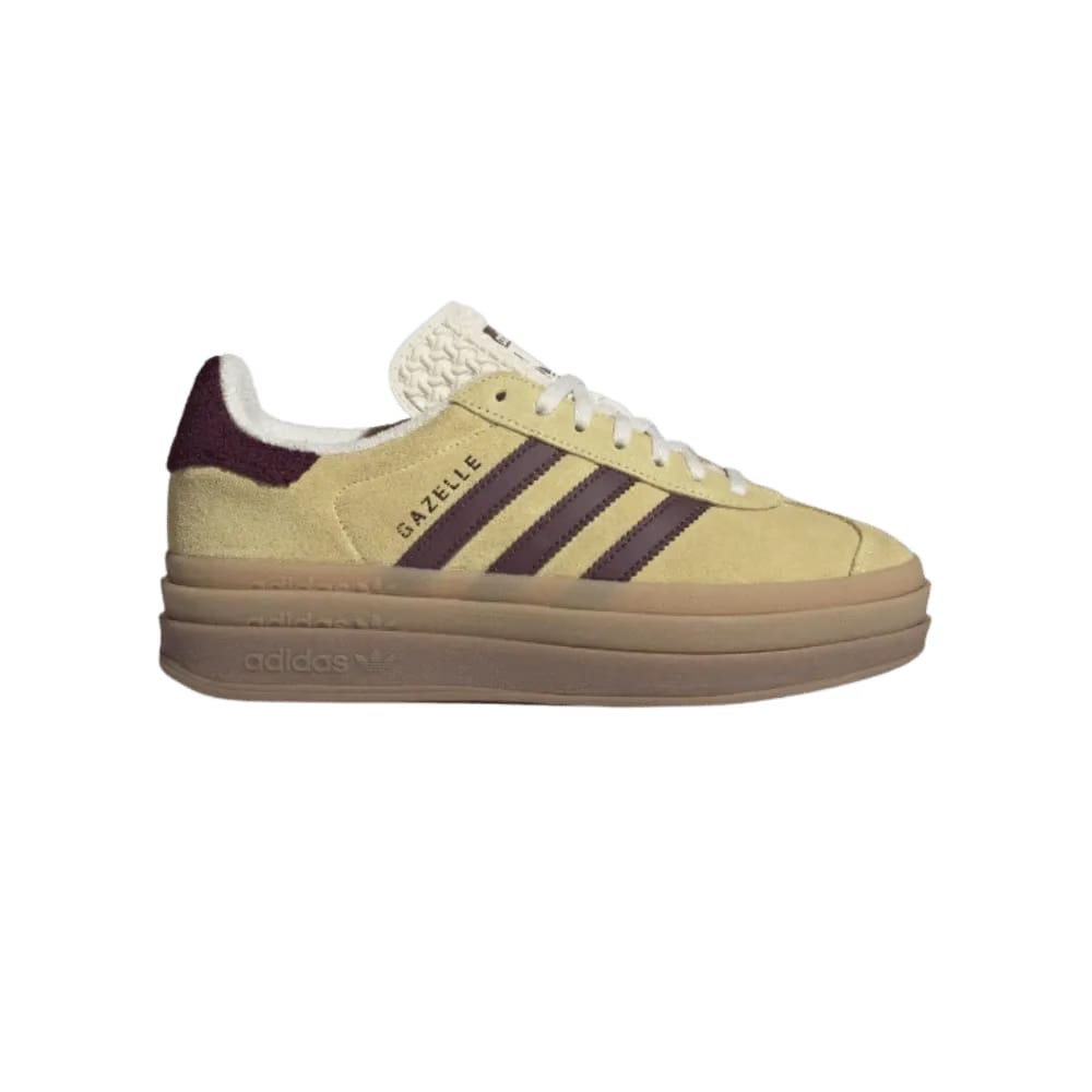 Adidas Gazelle Bold 'Almost Yellow Maroon'