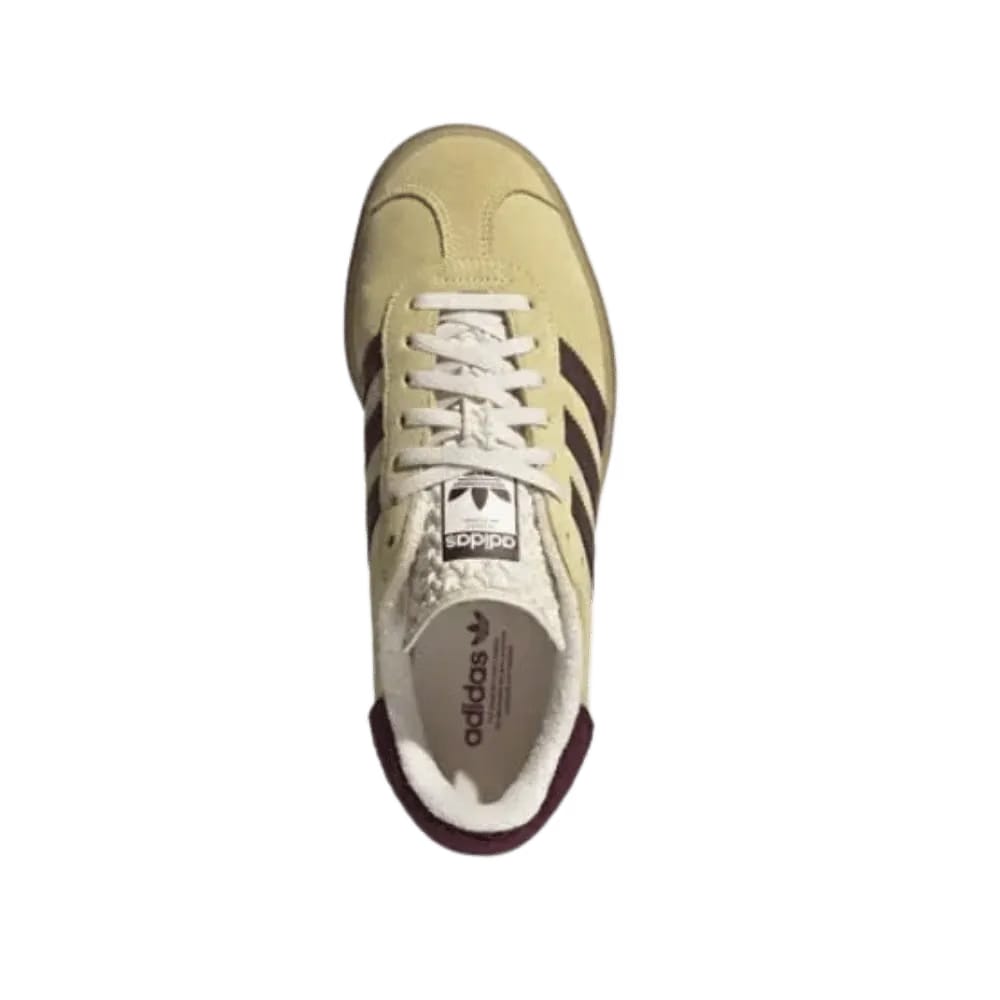 Adidas Gazelle Bold 'Almost Yellow Maroon'