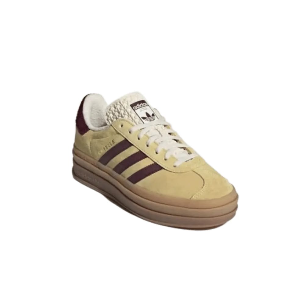 Adidas Gazelle Bold 'Almost Yellow Maroon'