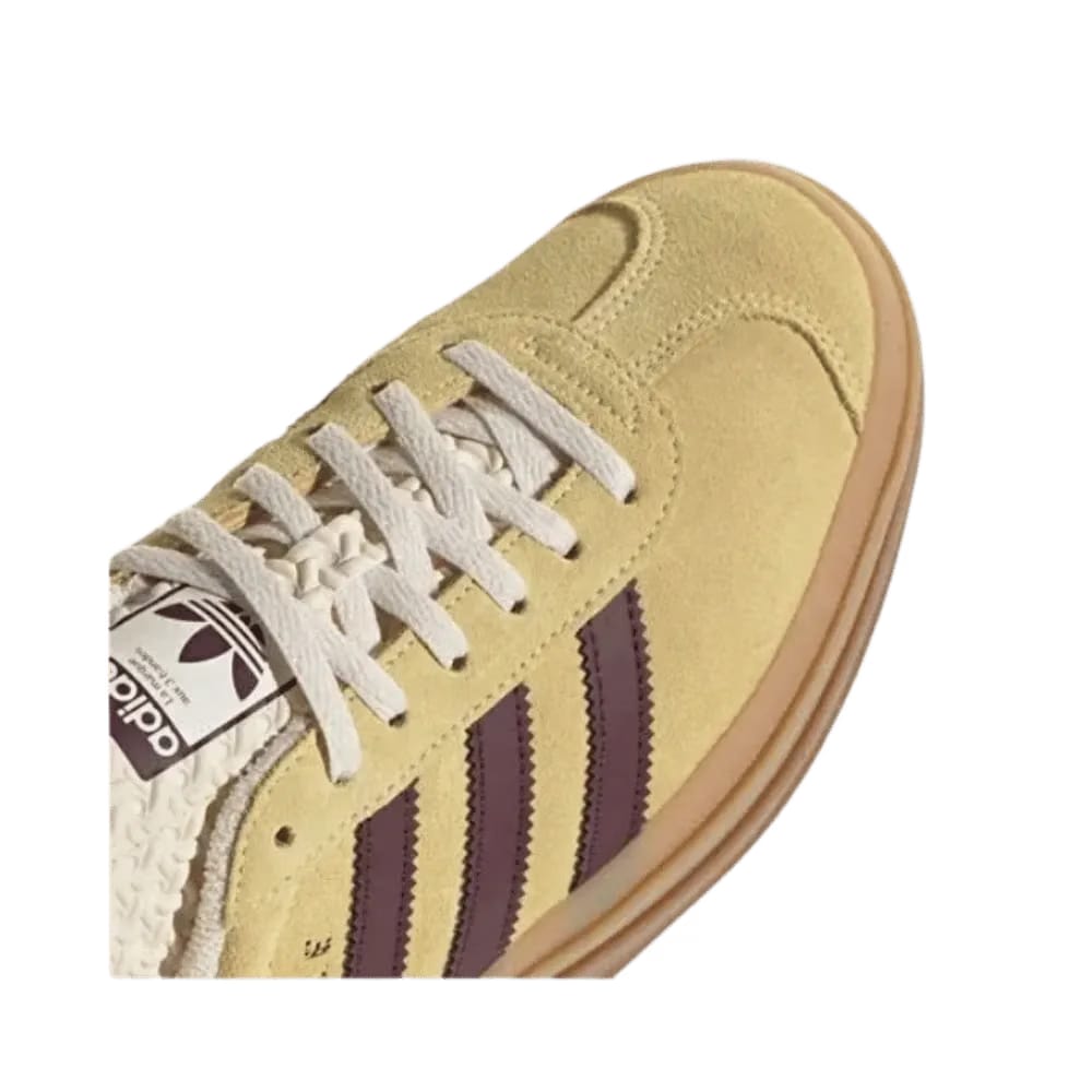 Adidas Gazelle Bold 'Almost Yellow Maroon'