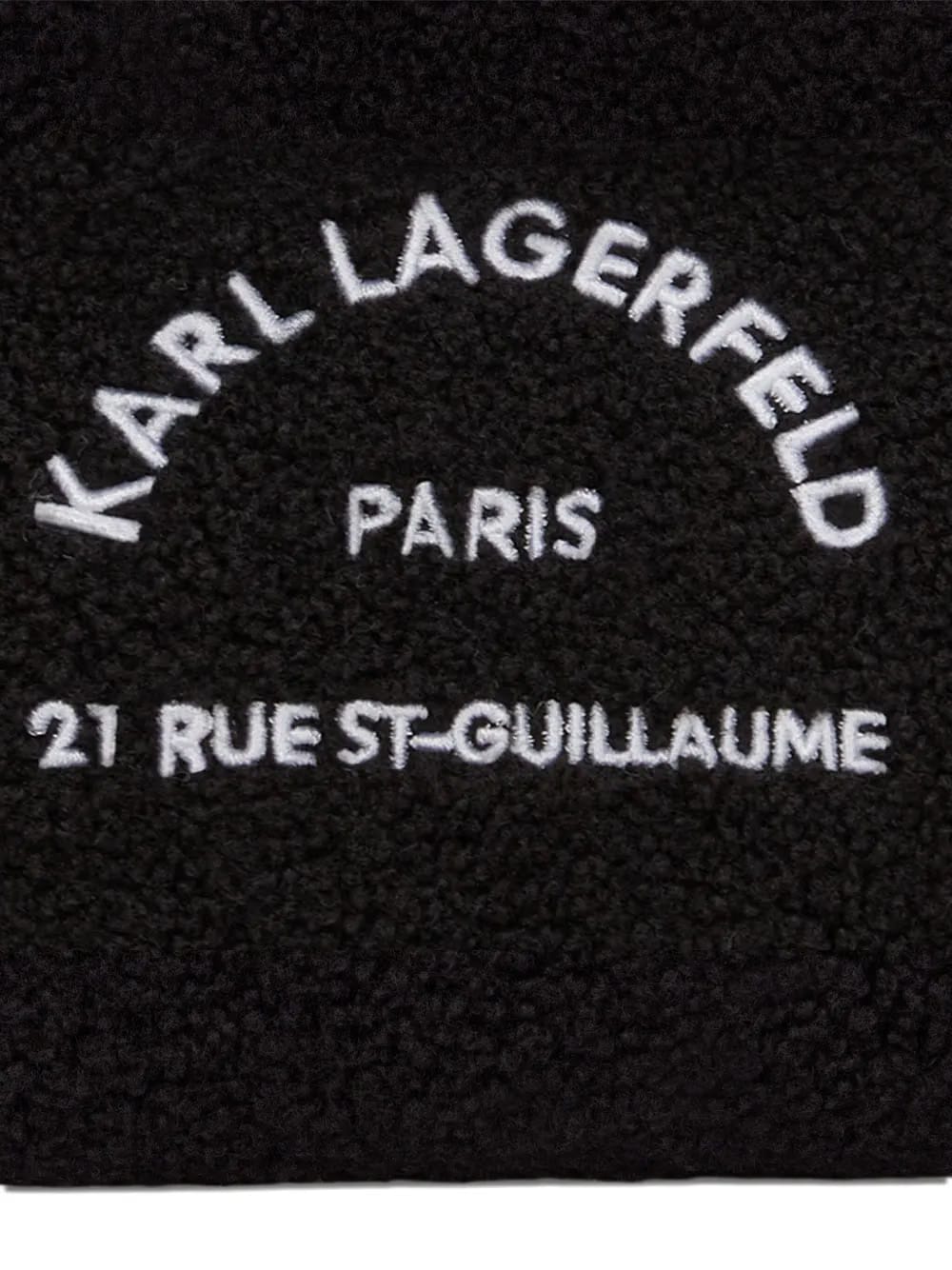 mini Rue St-Guillaume shearling tote bag