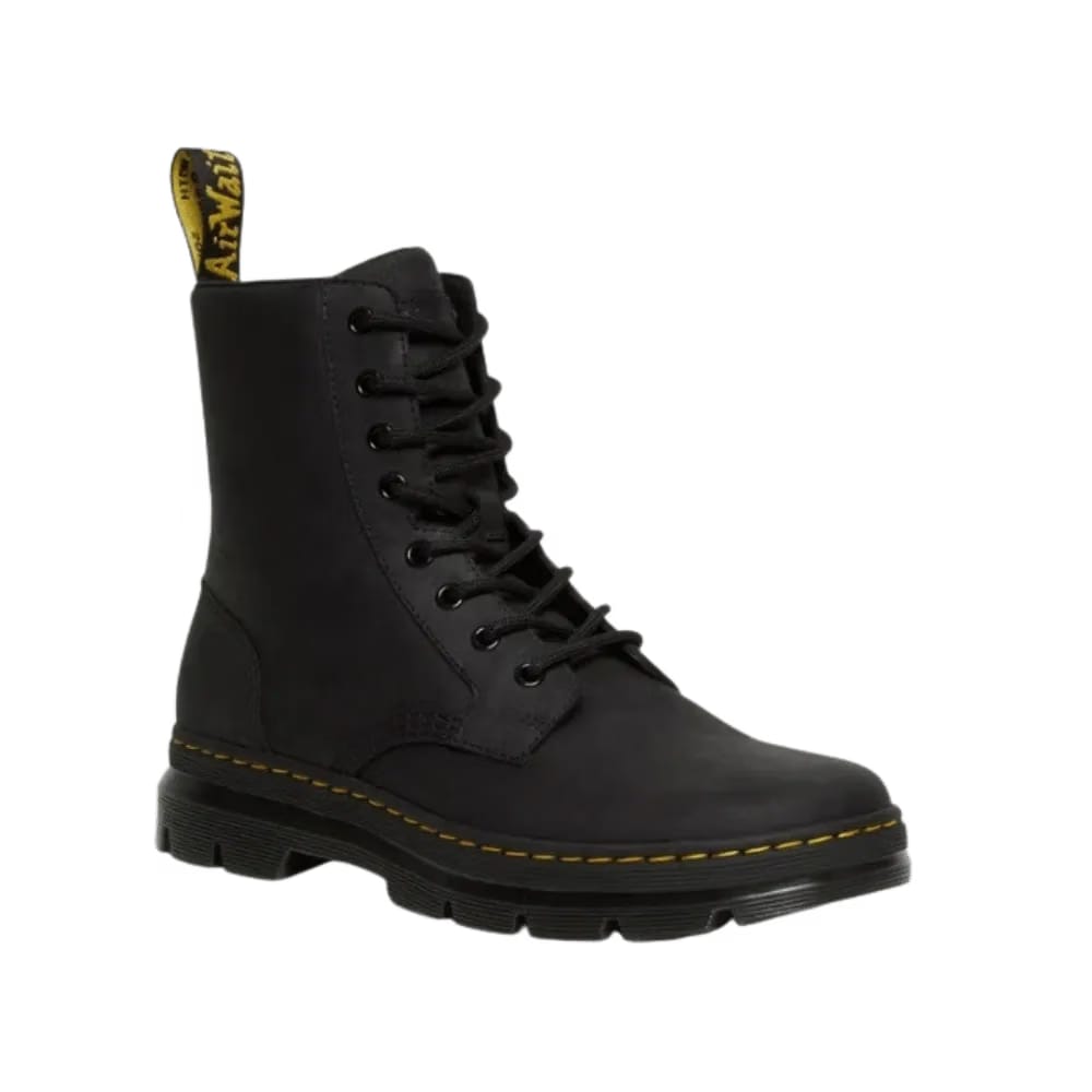 Dr Martens Combs Leather Casual Boots Black