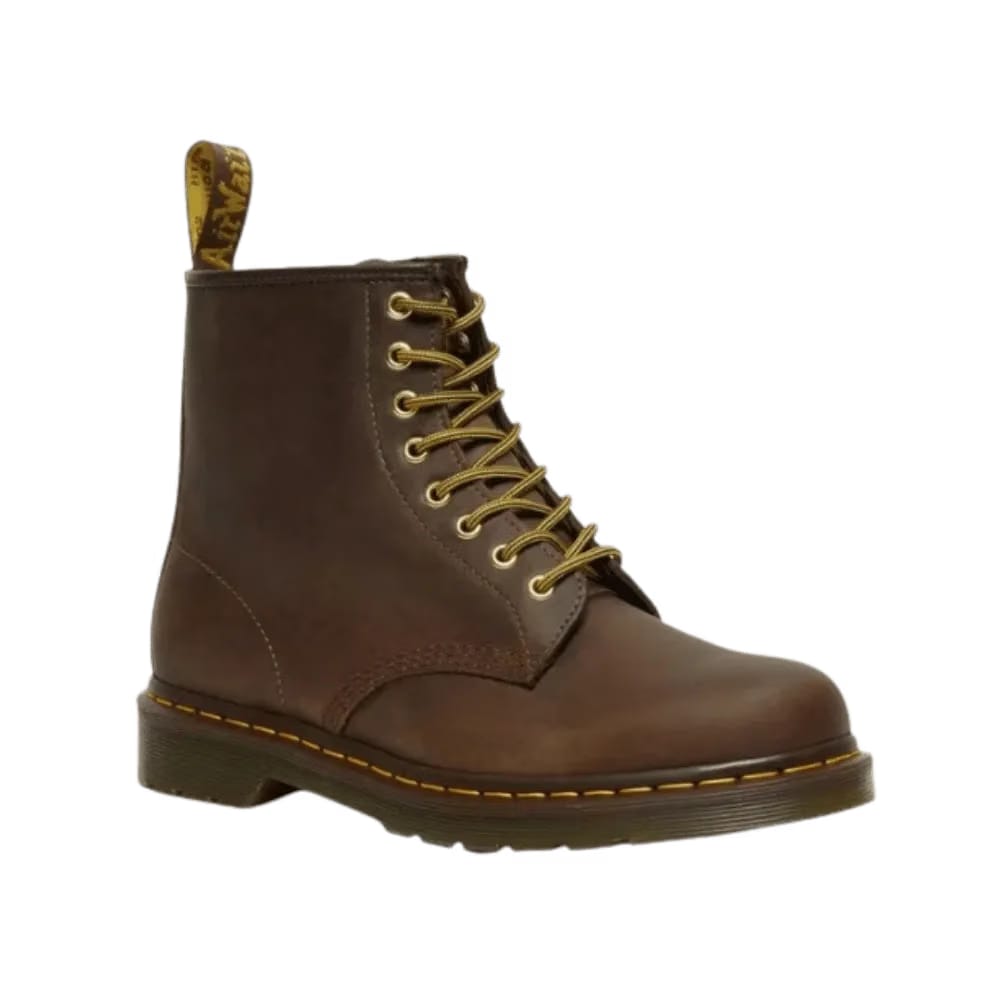 Dr Martens 1460 Crazy Horse Leather Lace Up Boots Brown