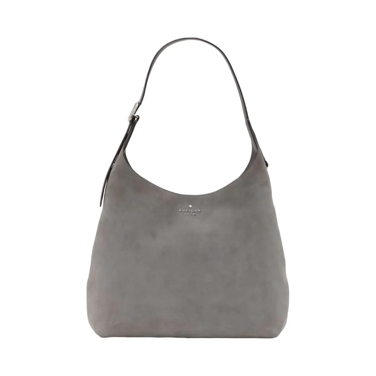 Kate Spade 454 Suede Large Shoulder Bag Hare Grey