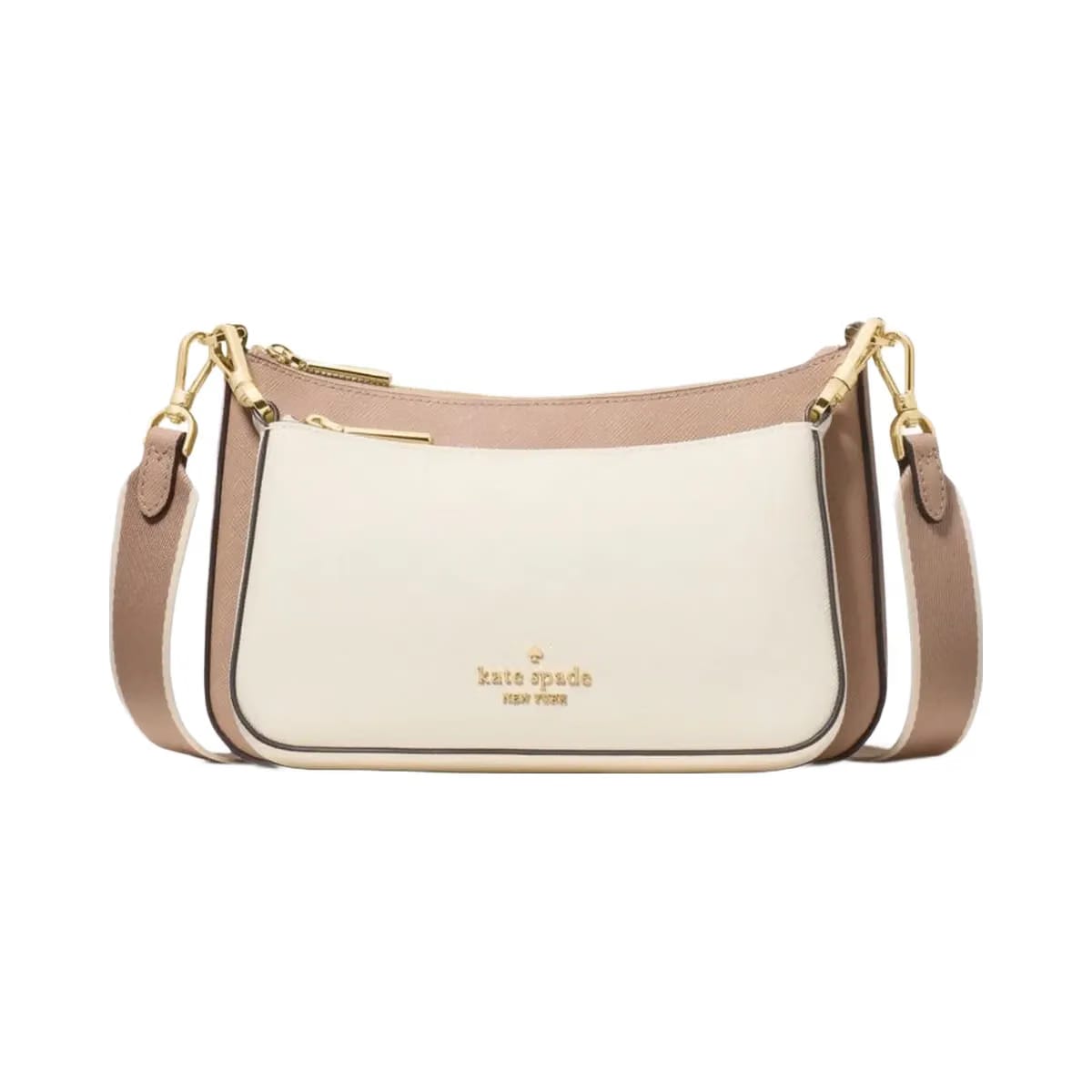 Kate Spade Duet Small Crossbody Toasted Hazelnut Multi
