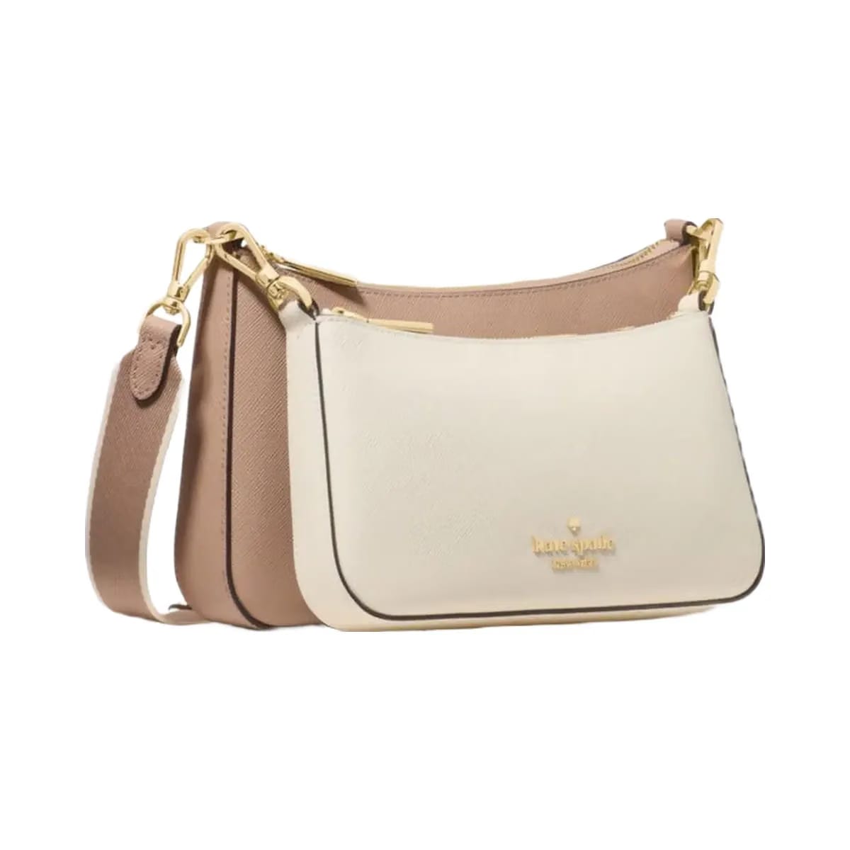 Kate Spade Duet Small Crossbody Toasted Hazelnut Multi