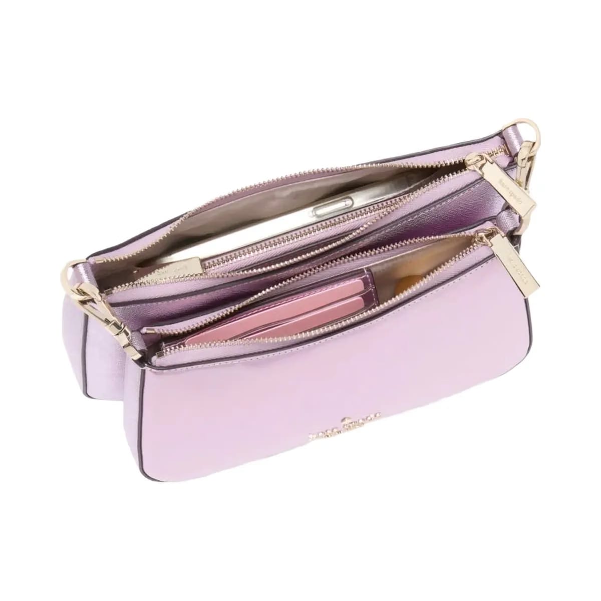 Kate Spade Duet Patent Crossbody Duo Quartz Pink