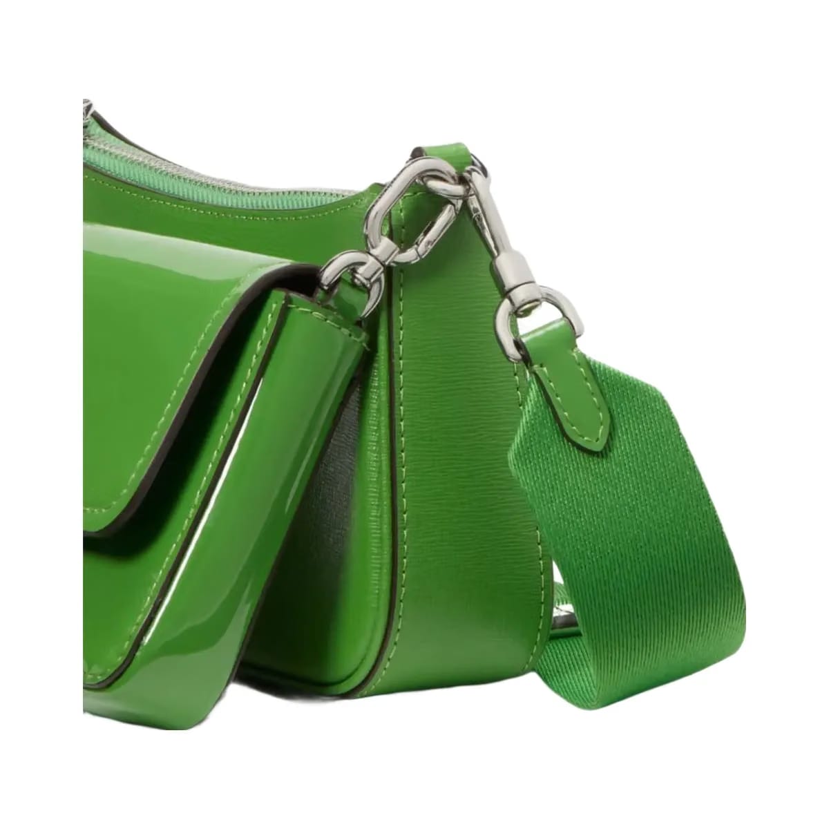 Kate Spade Double Up Patent Leather Crossbody KS Green