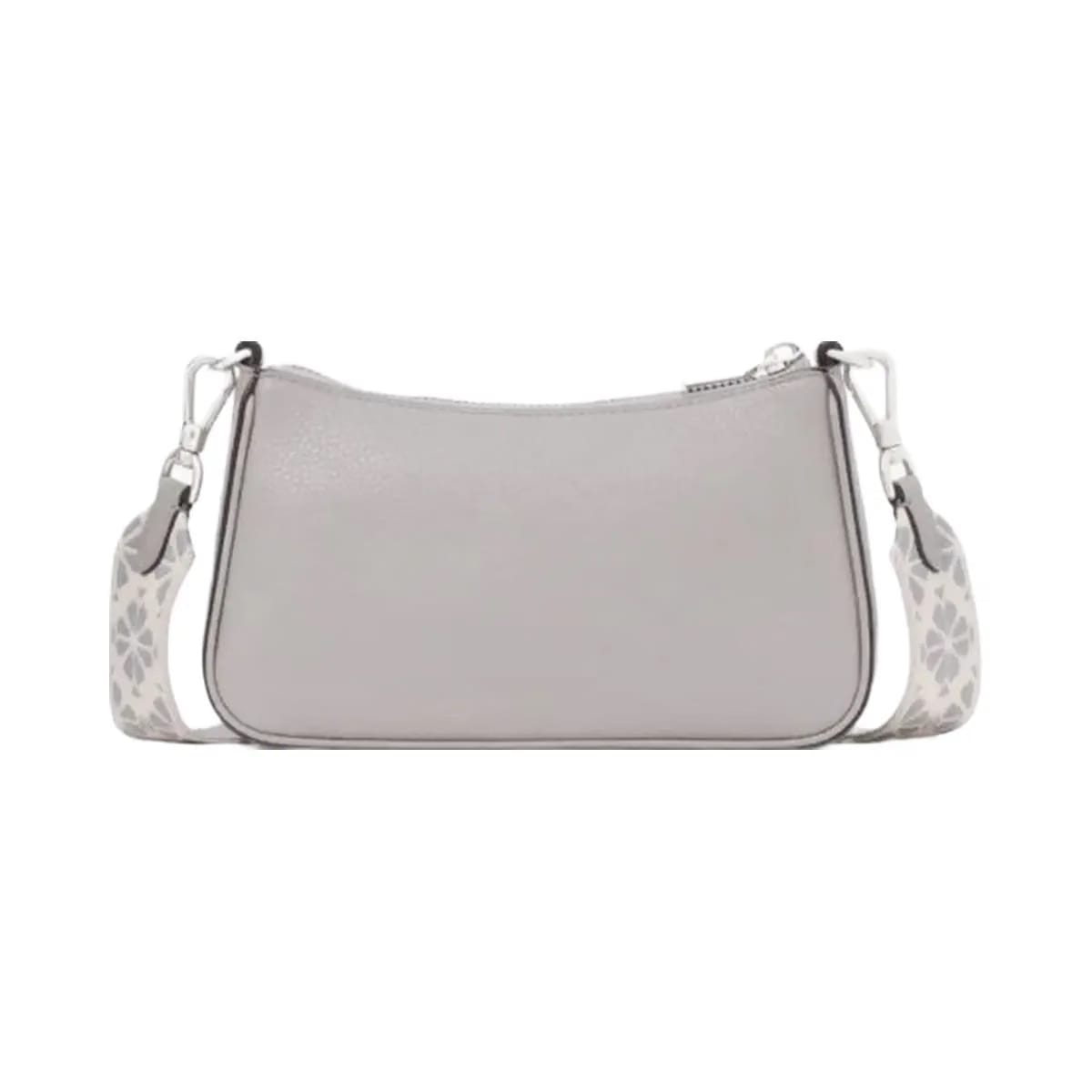 Kate Spade Double Up Webbed Strap Crossbody Nimbus Grey
