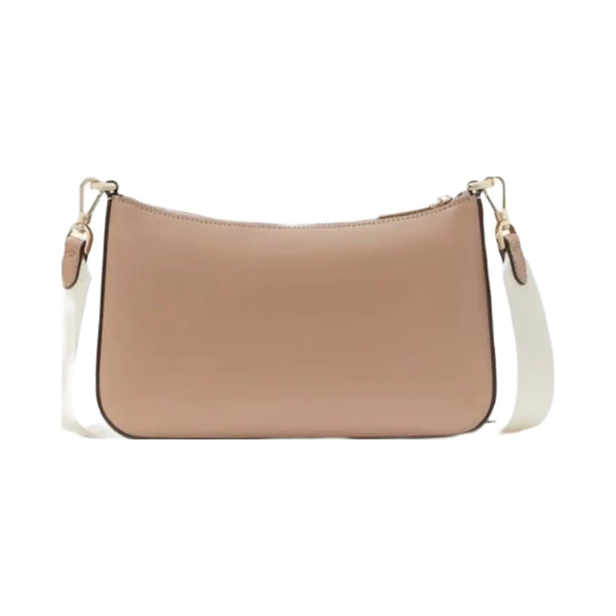 Kate Spade Duet Colorblock Saffiano Leather Small Crossbody Toasted Hazelnut Multi