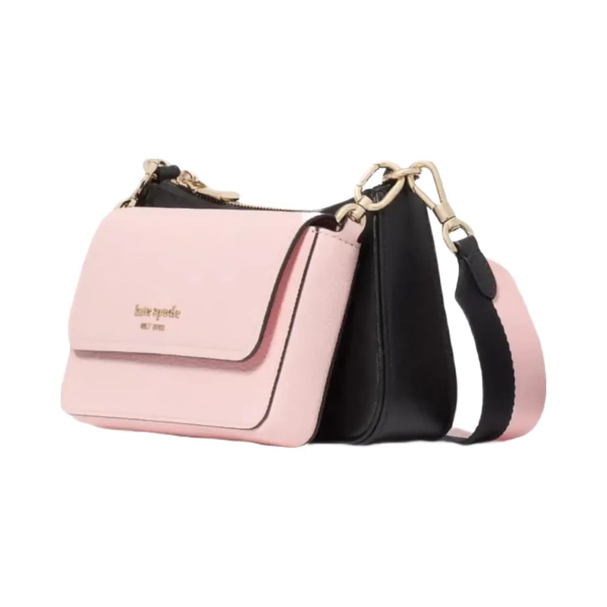 Kate Spade Double Up Colorblocked Crossbody Pastry Pink Multi