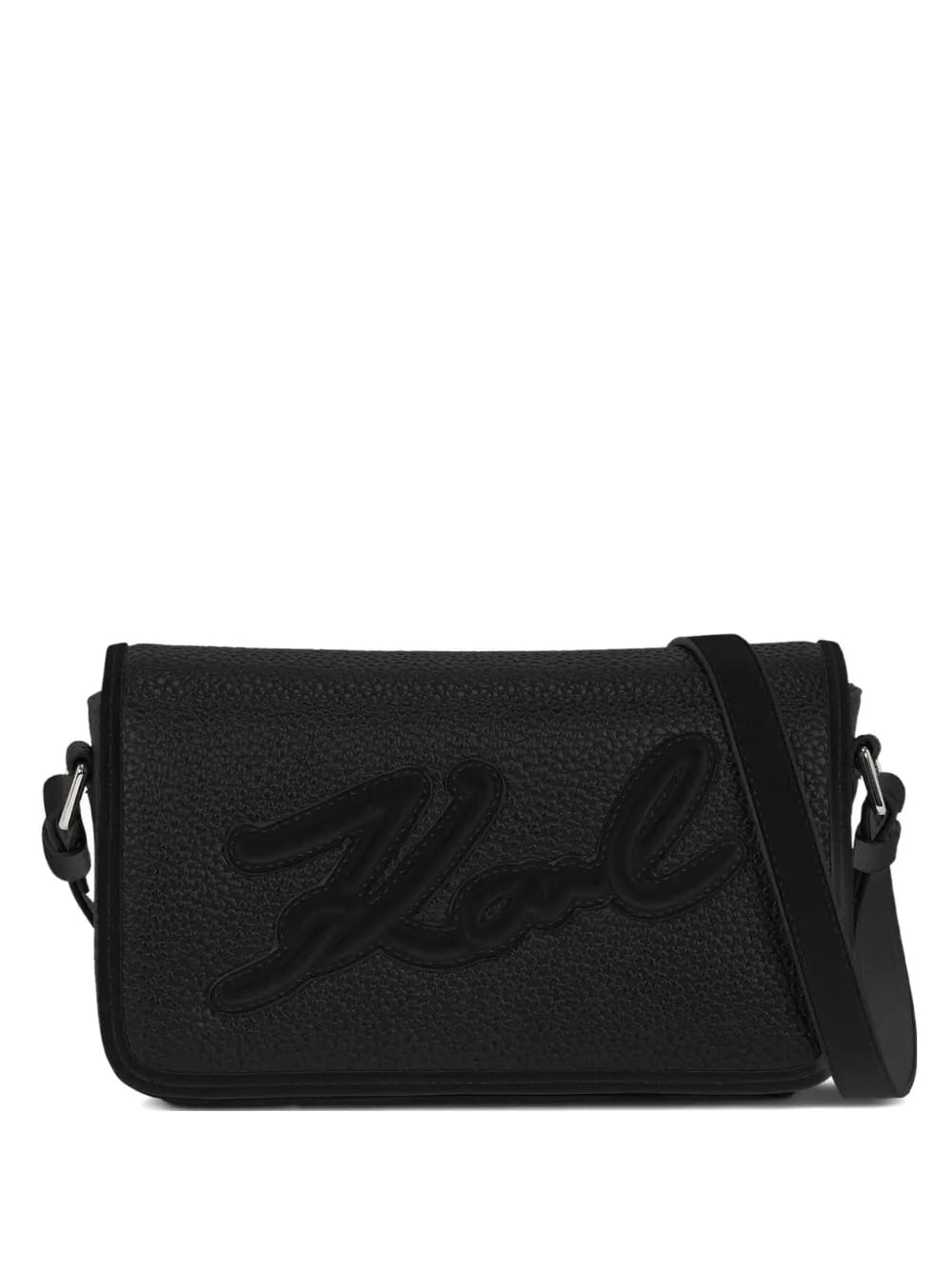 K/Skuare grainy flap crossbody bag