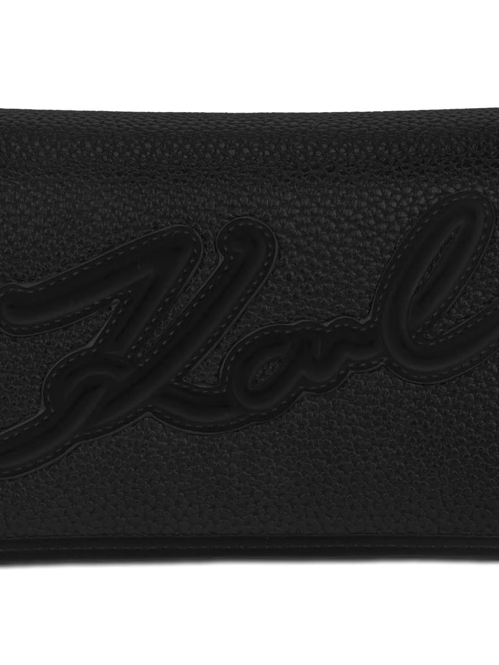 K/Skuare grainy flap crossbody bag
