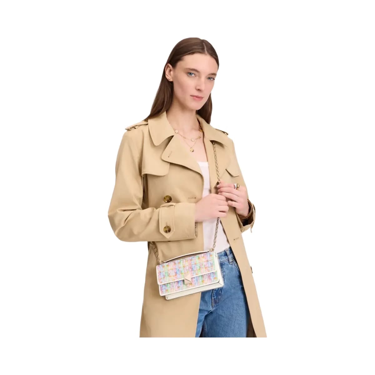 Kate Spade Deco Tweed Mini Crossbody Multi