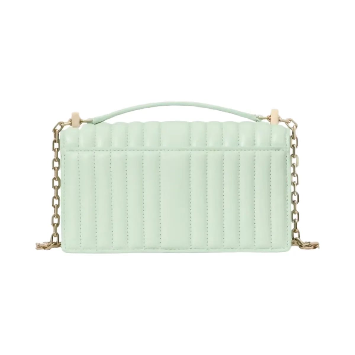 Kate Spade Deco Quilted Mini Flap Chain Crossbody Pistachio Ice