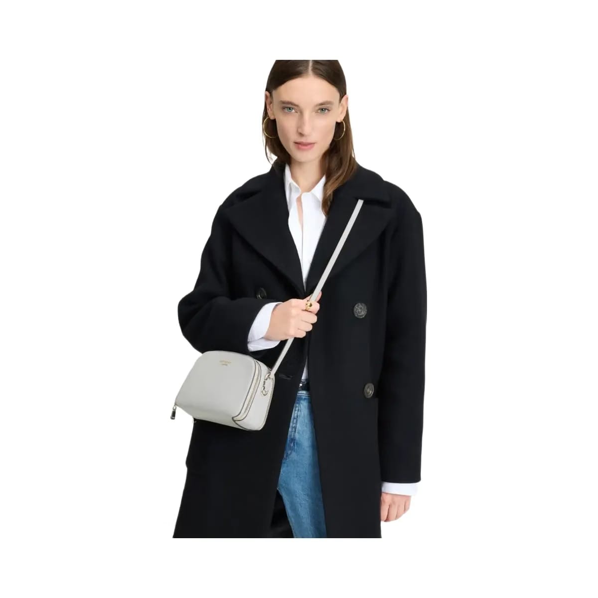 Kate Spade Devin Double Zip Dome Crossbody Stone Path