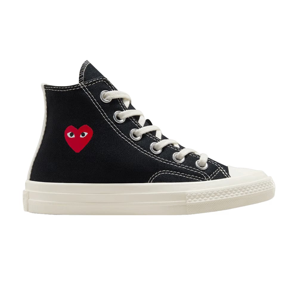 Comme des Garçons PLAY x Chuck 70 High PS Single Heart - Black