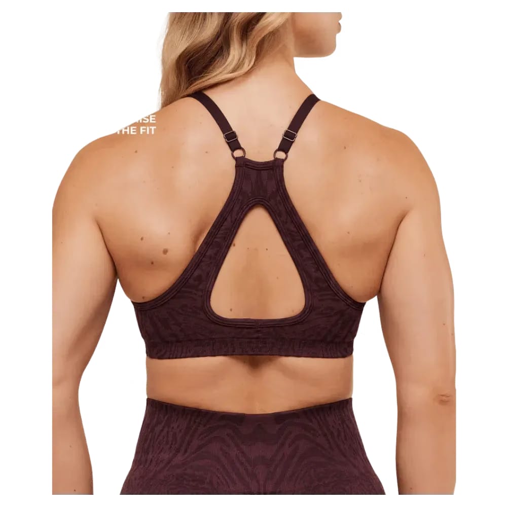 Gymshark Adapt Animal Seamless Sports Bra Cherry Purple/Reset Pink