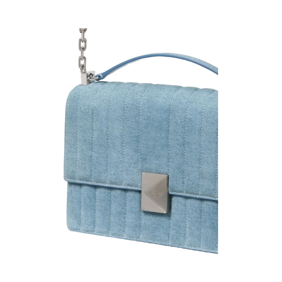 Kate Spade Deco Quilted Chain Shoulder Bag Blue Multi