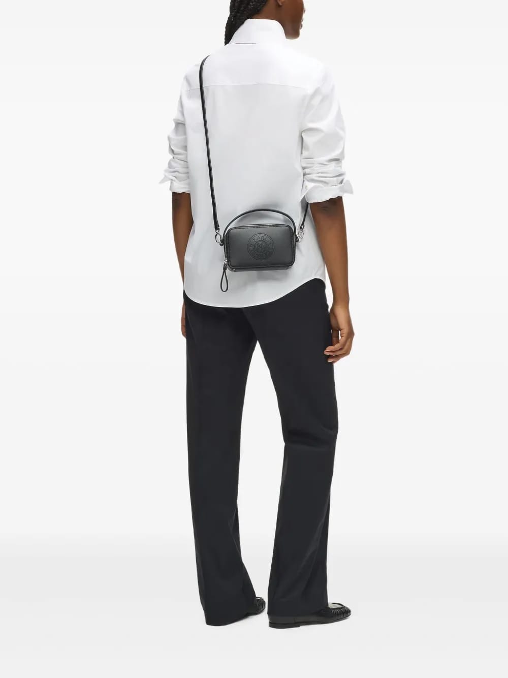 logo-debossed crossbody bag