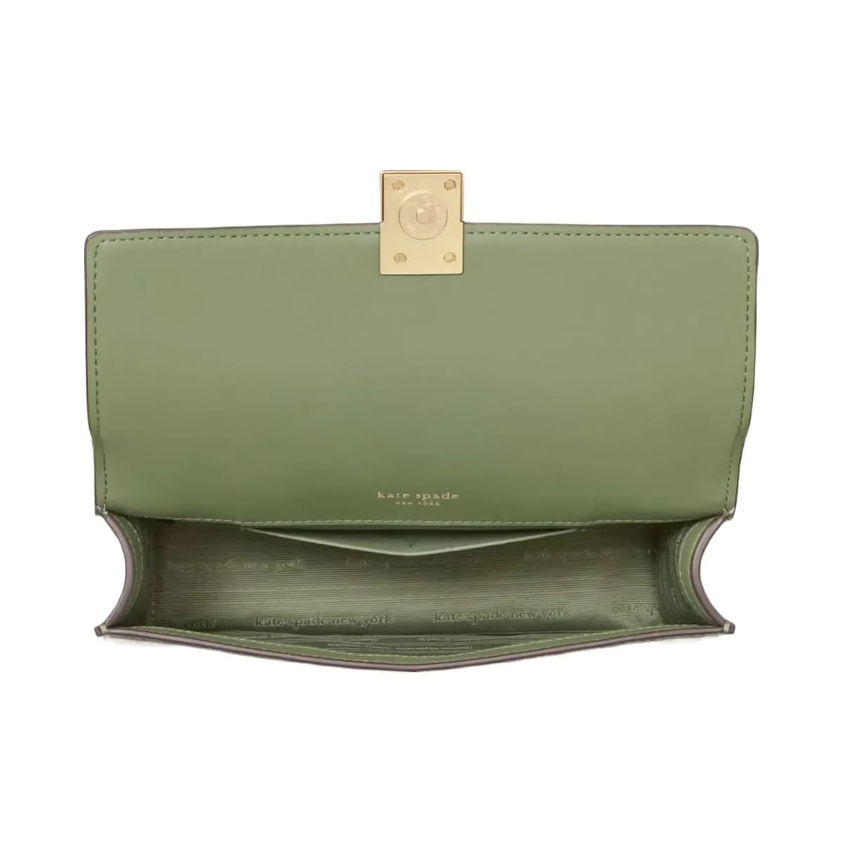 Kate Spade Deco Mini Flap Chain Crossbody Olive Leaf